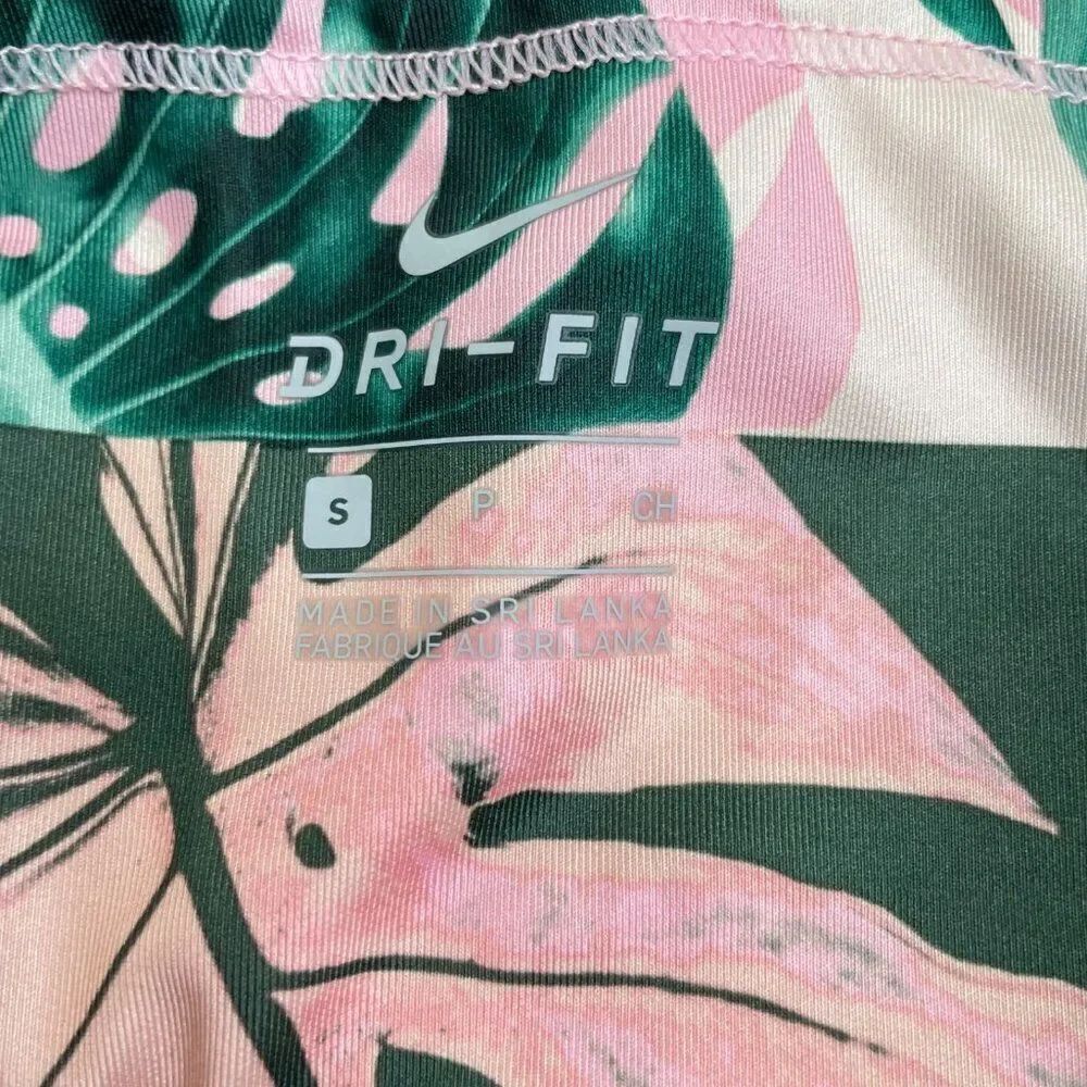 Nike Dri Fit High Rise Tight Fit Running Crop Legging Botanical - Picture 5 of 9
